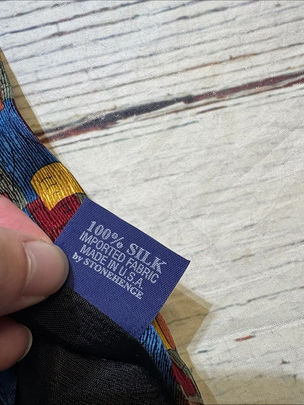 NWT Jos A Bank The Miracle Collection Multicolor Patterned Silk Tie